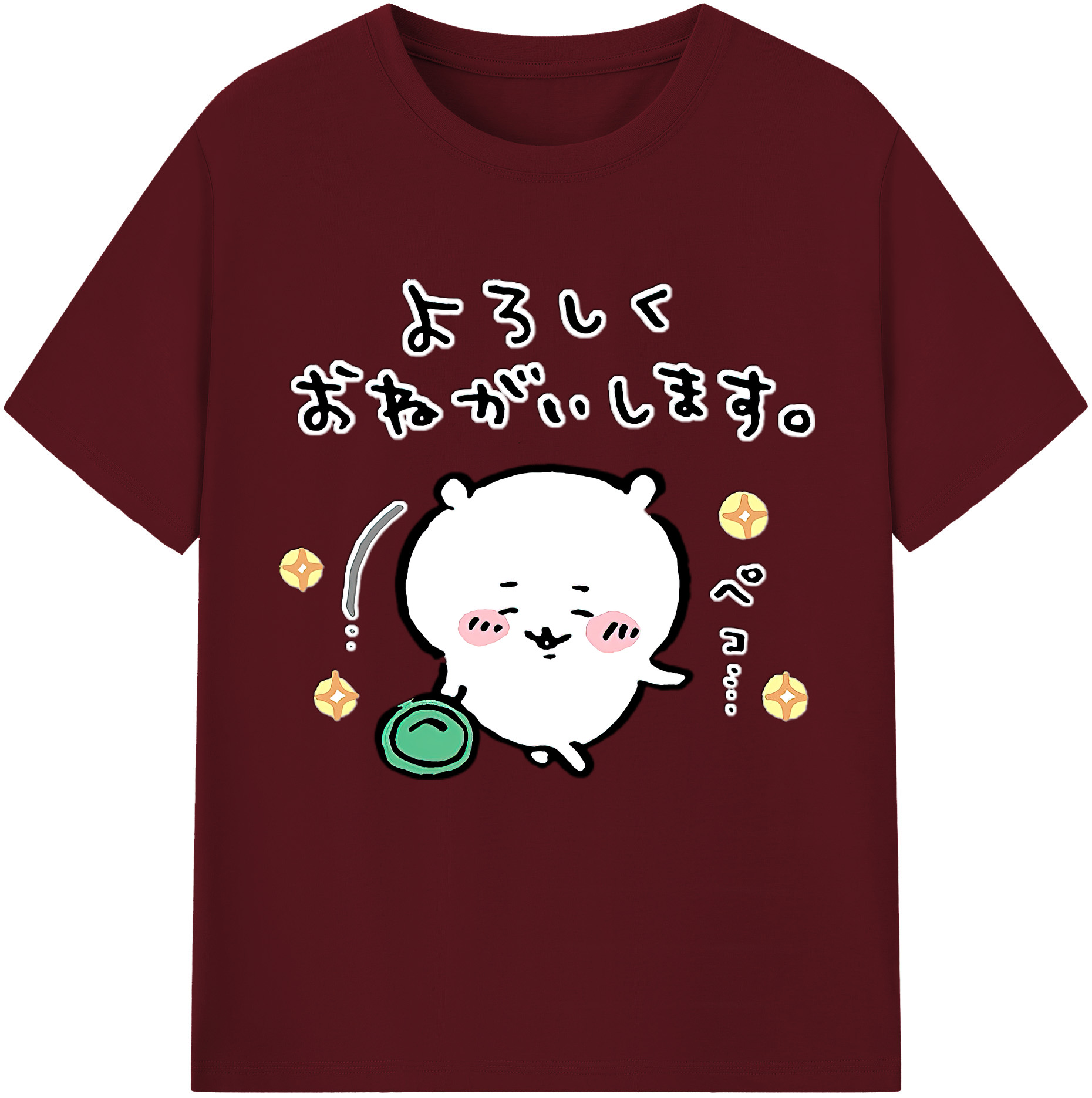 （画像用） ちいかわ ちいかわ Chii-kawa chiikawa 綿100％半袖Tシャツ（フロントプリント）